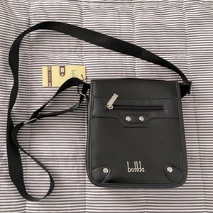 Bossda Black Leather Side Bag